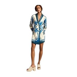 New: FARM Rio Blazer Evil Eye Palm Dress